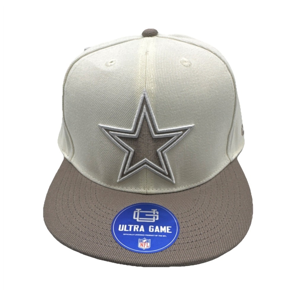 Ultra GAME Dallas Cowboys NFL Cap Cream/Gray One Size National Football League